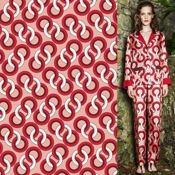 G Марка сатенени печатни полиестерни тъкани Летни рокли Ръчно изработени тъкани за шиене на дрехи Тъкани от The Meter Alibaba Express