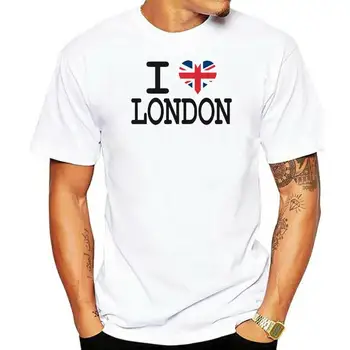 Обичам Лондон Нова тениска Великобритания Великобритания Top Britain Tee British England LDN
