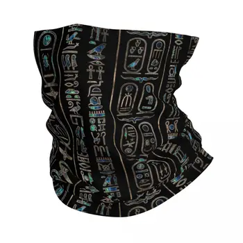 йероглифи египетски бандана врата покритие отпечатани древен Египет маска шал многофункционална маска за лице бягане за мъже жени възрастни
