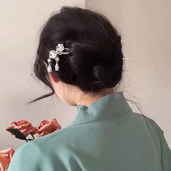 Нова жена момичета корейски китайски стил ретро фиба плътен цвят дизайн аксесоари за коса плажни спортове регулируеми на открито
