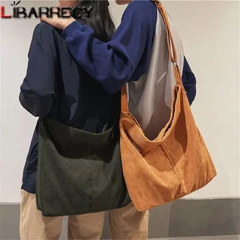 Кадифе Чанти за рамо Нови жени мода свободно време колеж стил купувач мулти-джоб голям капацитет дизайнер чанти чанти чанти чанти