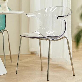 Nordic акцент трапезни столове пластмасови открит метален балкон дизайнерски стол модерен сгъваем Sillas Para Comedor градинска мебел